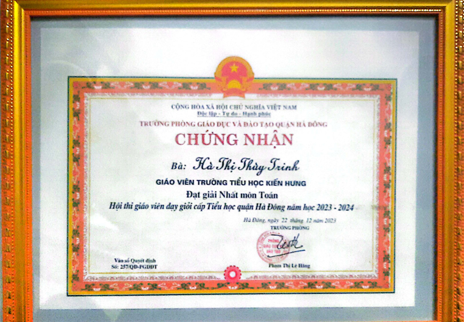 Trinh GVG nhất