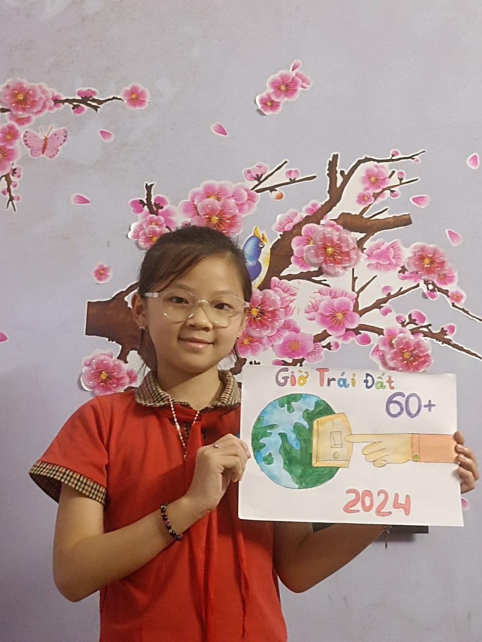 TRƯỜNG TIỂU HỌC KIẾN HƯNG HƯỞNG ỨNG GIỜ TRÁI ĐẤT NĂM 2024
