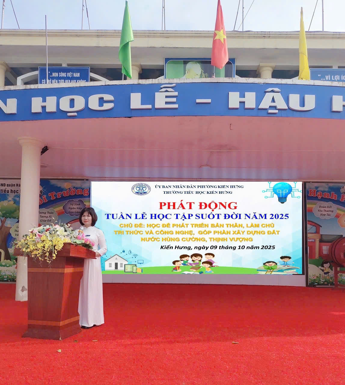 TRƯỜNG TIỂU HỌC KIẾN HƯNG HƯỞNG ỨNG VÀ PHÁT ĐỘNG TUẦN LỄ HỌC TẬP SUỐT ĐỜI NĂM 2025
